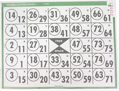 Sideline Hobby 1on Double Action 6" X 8" Bingo Paper Sheets (250)