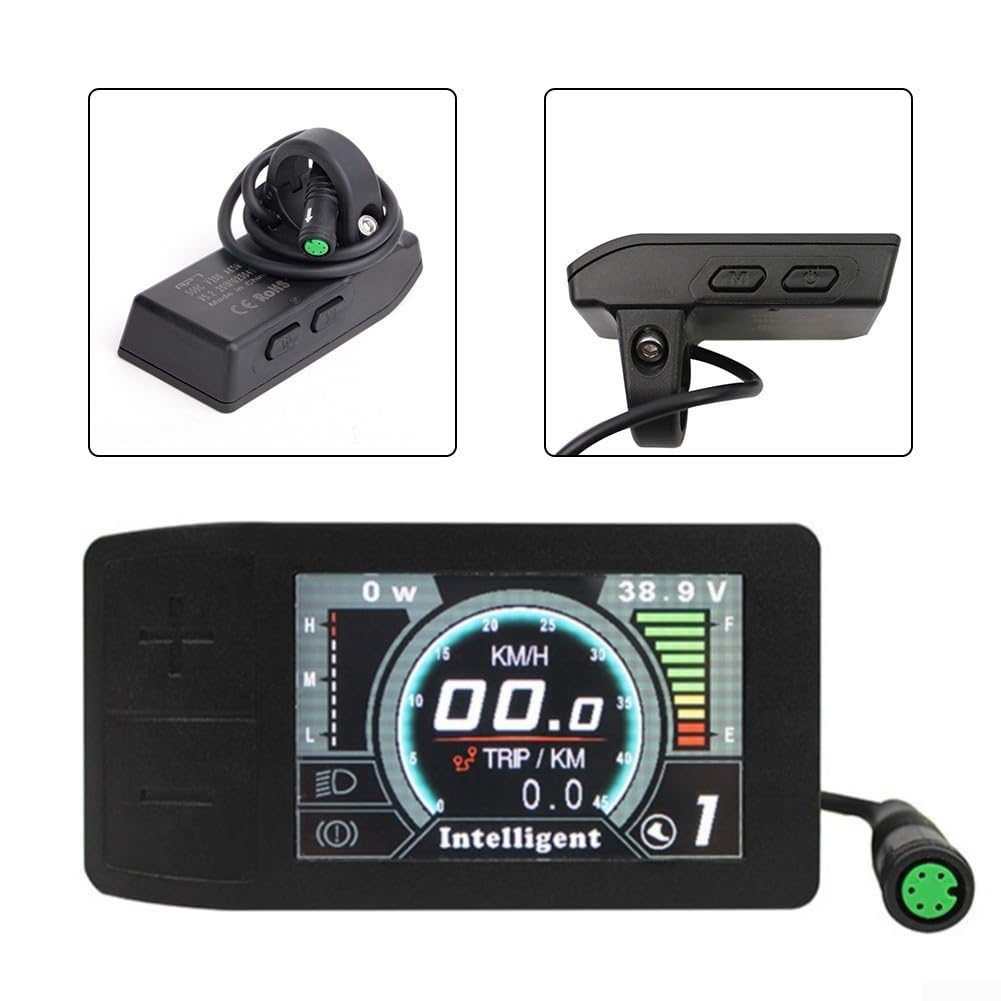 Display LCD per bici elettrica, schermo a colori con codici di errore, resistente al freddo 20C, compatibile con kit motore BBS03