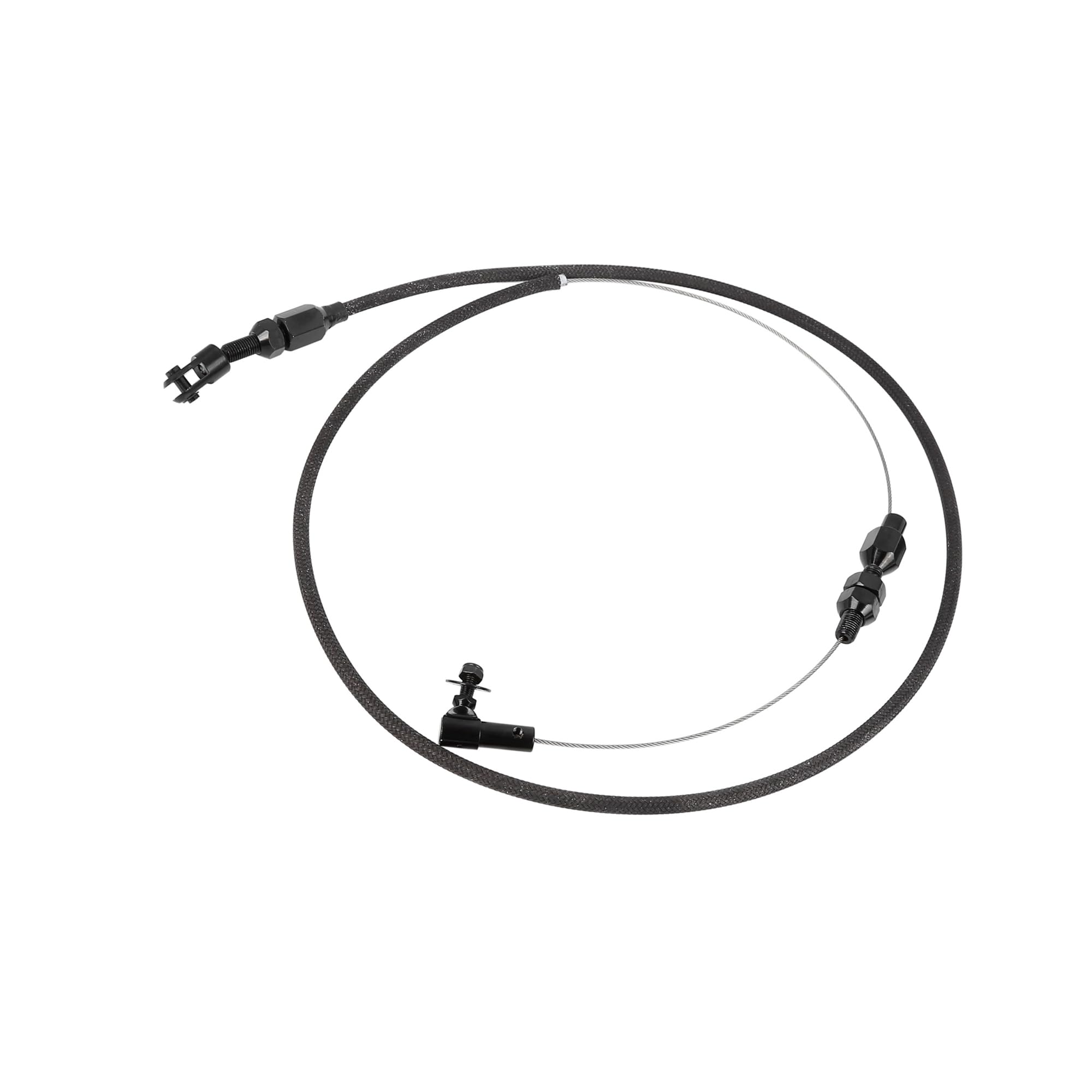36" Car Universal Braided Throttle Cable Kit Swap Fuel Line Kit - View #7