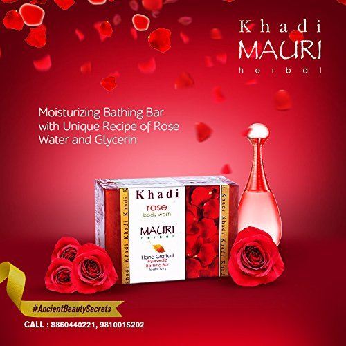 Khadi-Mauri-Herbal-Rose-Soap-125-Gm-Pack-Of-3