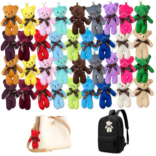 Petit ours en peluche pour loisirs créatifs et personnalisation de porte-clés - 6