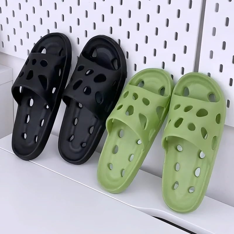 Couple Hollow Out EVA Slides 2025 Summer - Soft Anti-Slip Shower Slippers Indoor Outdoor Sandals for Men & Women T102