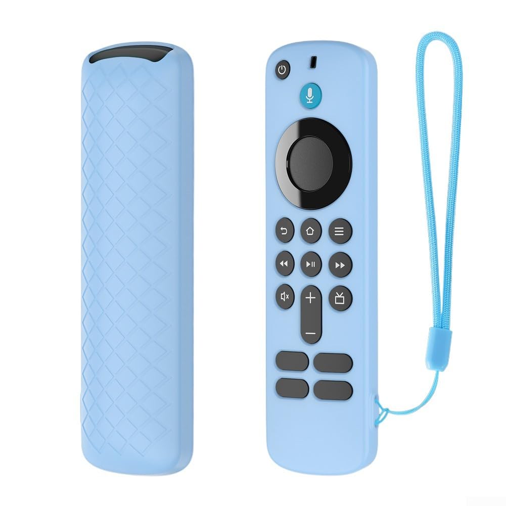 Cover in silicone di qualità per Fire Tv-Stick 4K, HD, modello più recente, resistente agli urti, testurizzato antiscivolo, vestibilità aderente, facile accesso ai pulsanti (verde di notte)