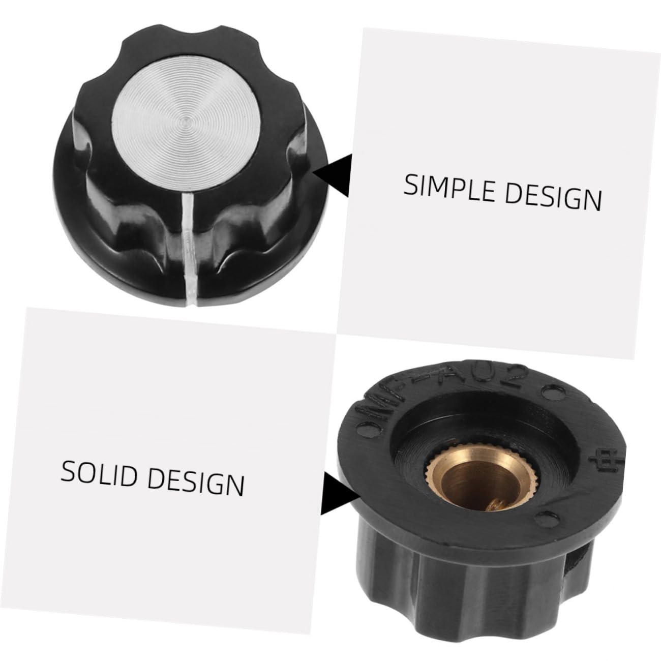 VICASKY 3 Set Pz Manopole Controllo Volume Regolabili Per Potenziometri Manopole Rotative Per Elettriche E Musicali Facile Installazione Ergonomico 20 Pezzi * 3