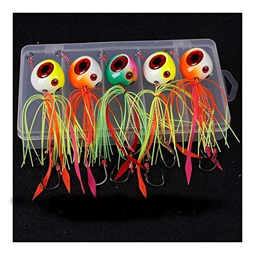 Ayame Cecilie 60g 100g 120g 150g 200g Tai Kabura Deslizante Plantilla del Plomo lápiz Jigging Señuelos Inchiku Tai Cauchos Red Snapper Mar Pesca cebos Barco Cecilie (Color : 150g x 5 pcs)