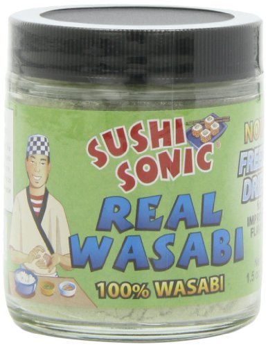 Sushi Sonic 100% Real Powdered Wasabi, 1.5-Ounce Jars (Pack of 3) by Sushi Sonic