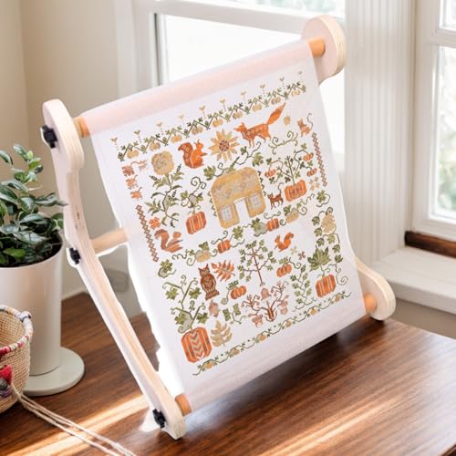 Support de broderie réglable pour punch needle et tapisserie bois