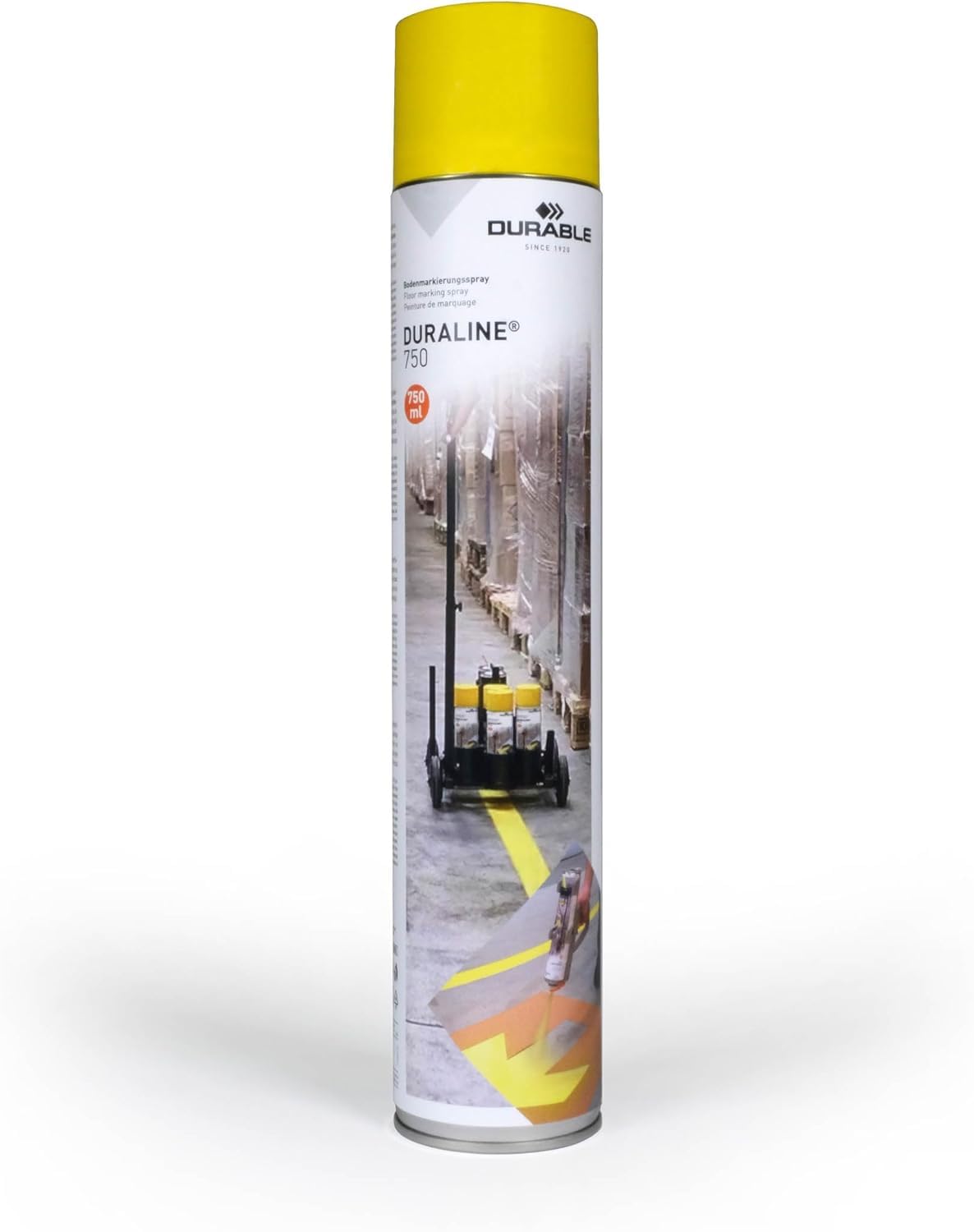 Spray de marquage au sol aérosol de traçage permanent intérieur extérieur jaune