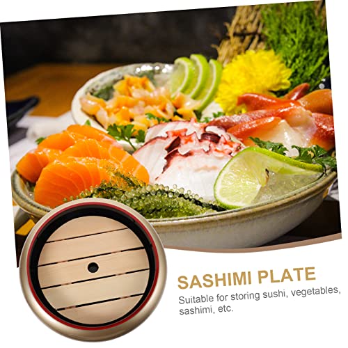 Plato Sushi japonés con tabla de madera 2 piezas miniatura 4