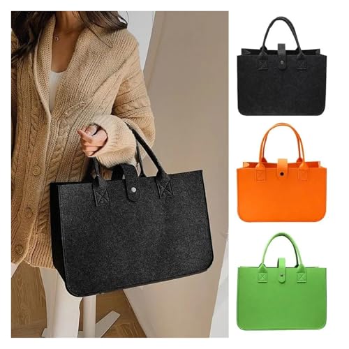 Large Capacity Felt Shoulder Bag Portable Storage Organizer Toy Sundries Crossbody Handbag Women4