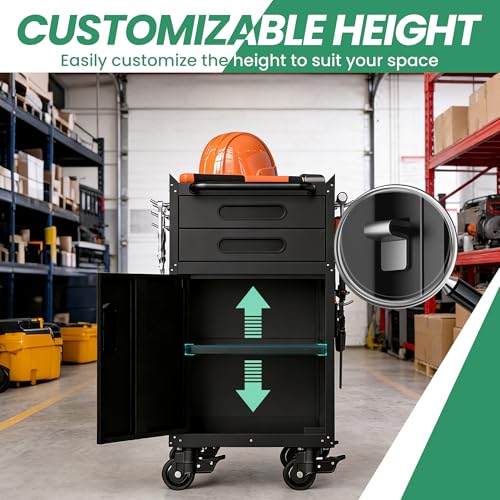 Image of Garage Cabinet System | Heavy Duty Steel All-in-One Modular Garage Cabinet Set for Ultimate Workshop Organization | Easy Assembly Garage Storage Cabinets & Tool Bench