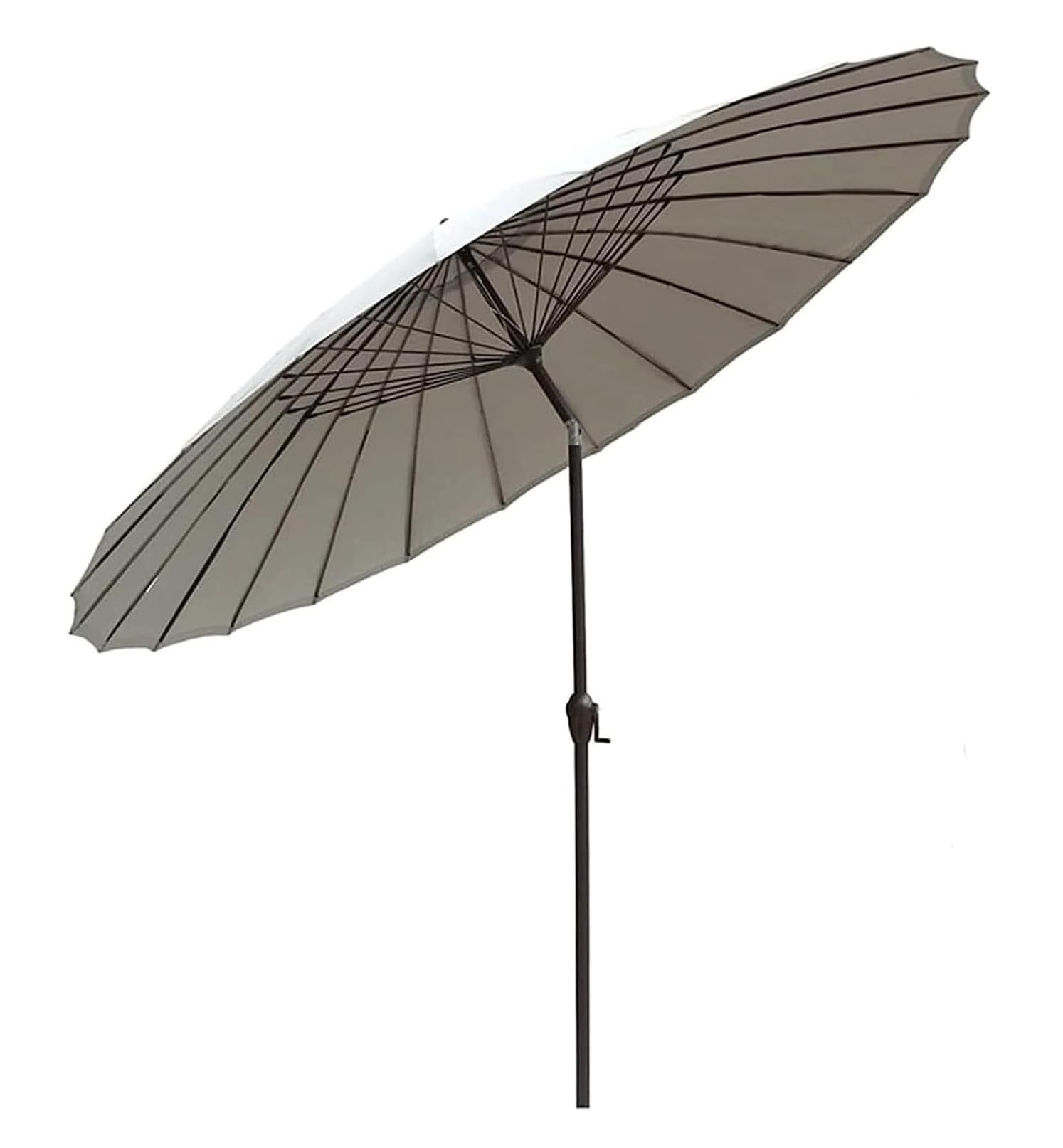 XYNSNDB Parasol Parasol ogrodowy Parasol targowy Parasol plażowy 8,8 stopy Okrągły parasol tarasowy z korbą i pochyleniem, 24 żebra Parasol zewnętrzny do ogrodu na podwórku Parasol zewnętrzny Parasol
