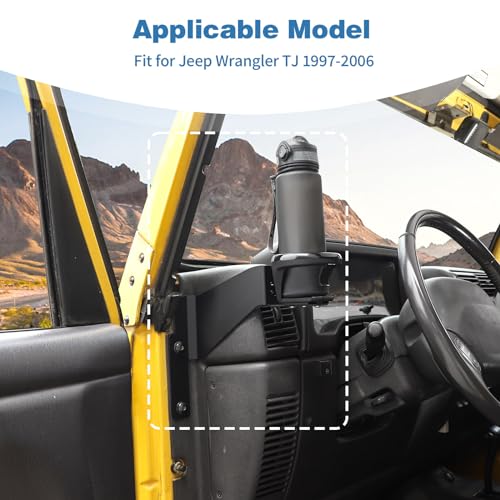 Portavasos lateral izquierdo para Jeep Wrangler TJ 1997-2006 miniatura 3