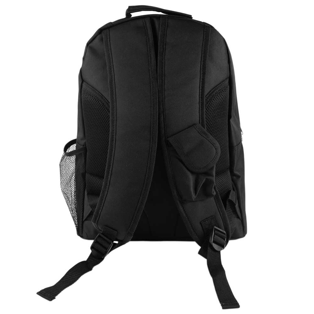 Ocadeau Mochila negra personalizada con foto - Solapa delantera impresa en esta mochila infantil textil negra - Mochila escolar infantil con personalización de foto