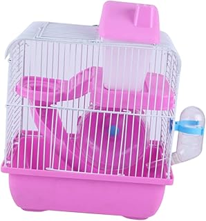 HEALEEP 1 Peça Gaiola De Viagem Para Hamster Gaiola Para Animais De Estimação Gaiola Para Ratos Habitat Pequeno Transportador De Hamster De Plástico Casa De Hamster Castelo Hamster Gaiola