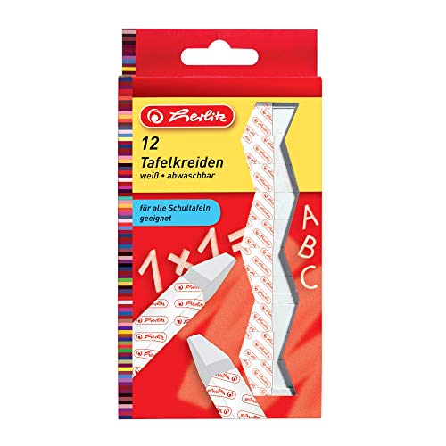 Preisvergleich Produktbild Herlitz 8648107 Tafelkreide Weiß, 5 x 12 Stück