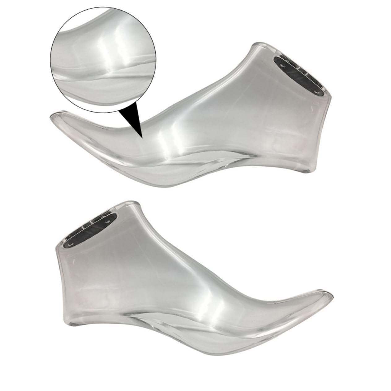 Présentoir à chaussures transparent Ciieeo en acrylique pour sandales et bottes