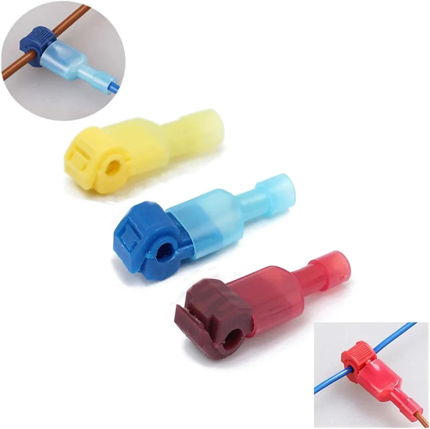 360PCS,T-Shaped Crimp Terminal Blocks,Electrical Connector Connection Clamps,Quick-Free Stripping,Cable Connector VUQLDHAYZ