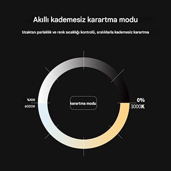 Işıklı Tavan Vantilatörleri - Kısılabilir Sessiz Tavan Vantilatörü - Otomatik Katlanır Doğal Esinti Cihazı Ev Yurt Otel İçin