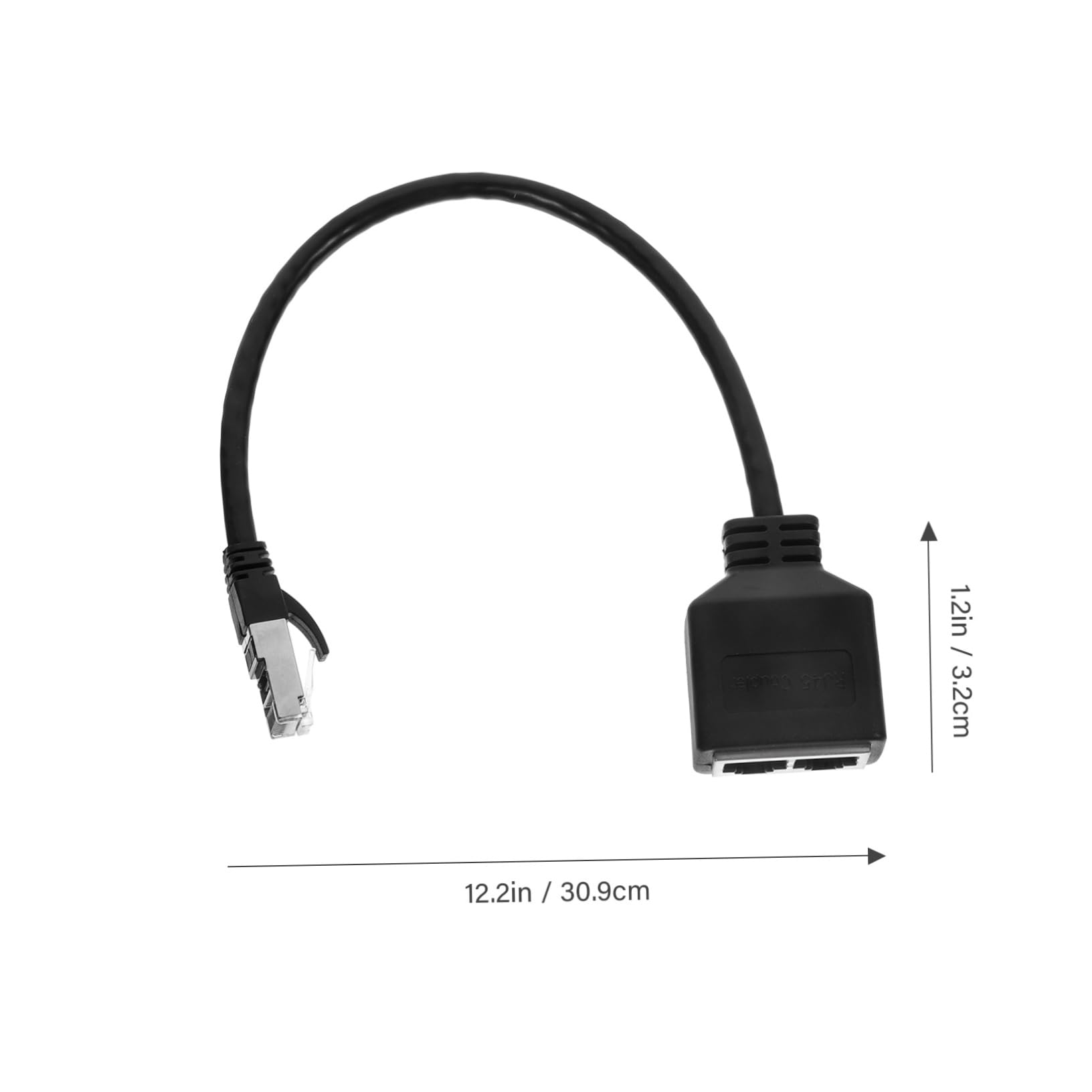 HOMSFOU Ethernet Splitter Adapter Male to Dual Female Modular High Cable for Easy Installation Compatible Category for Home Office and Classroom Use