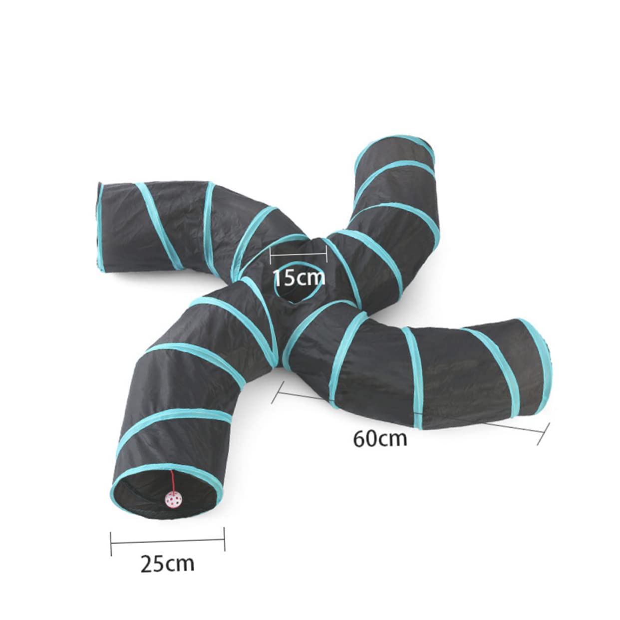 Ipetboom Jouets pour Animaux de Compagnie Tunnel pour Chat Tunnel en Forme de S Jouet Interactif pour Chaton Jouets pour Bébé Chat