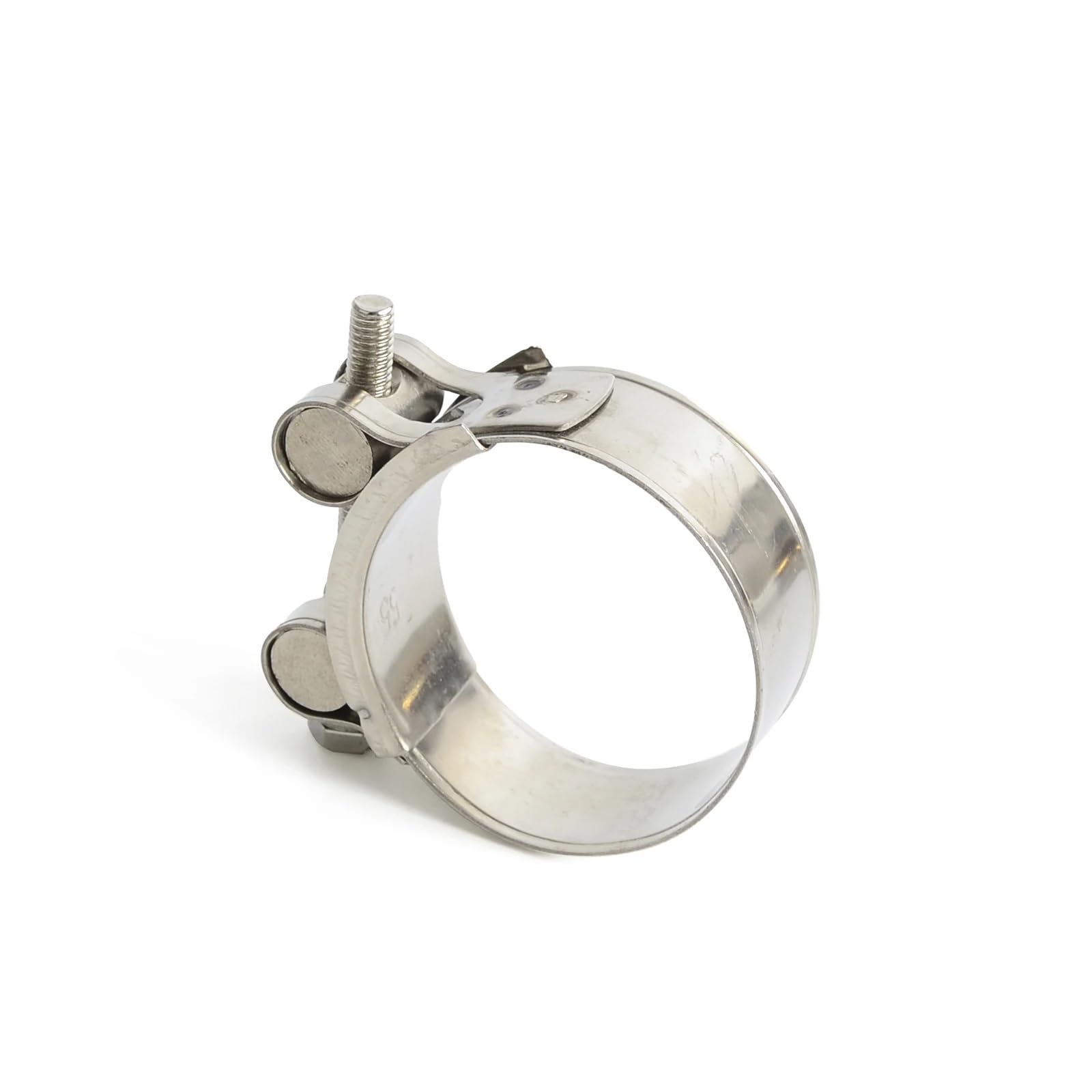 31mm - 62mm Motorrad-Auspuffschelle Edelstahl-Auspuffrohrschellen for die mittlere Auspuffverbindung Feste Dichtung installieren(40-43mm)