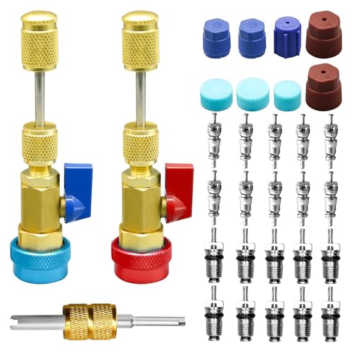 Set de herramientas para válvula R134A con 31 piezas