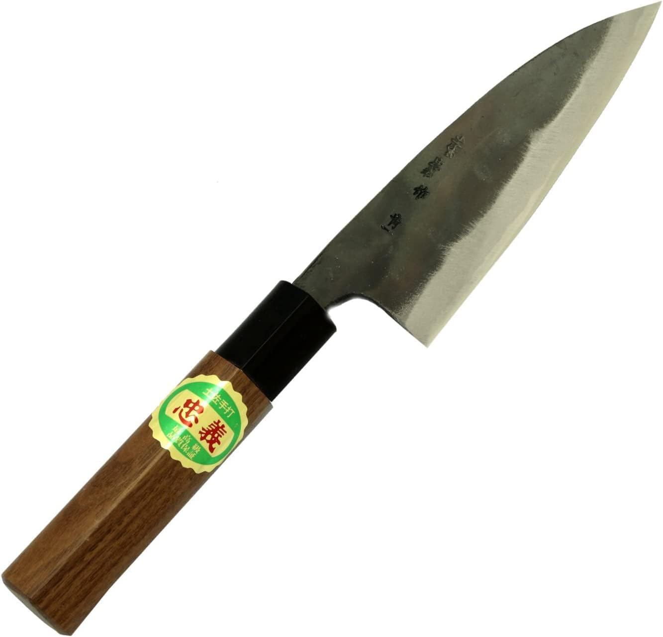 Tosa Knife, Black Uchi, Deba Knife, Blue Steel, No. 1, 8.3 inches (210 mm)