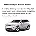 68260443AA Premium Wiper Washer Nozzles Fit for 2005-2023 Jeep Grand Cherokee WK WK2 WL Windshield Washer Fluid Jet Nozzle | Easy to Install | 2 Pack, Ref 55372143AB, Grand Cherokee Accessories