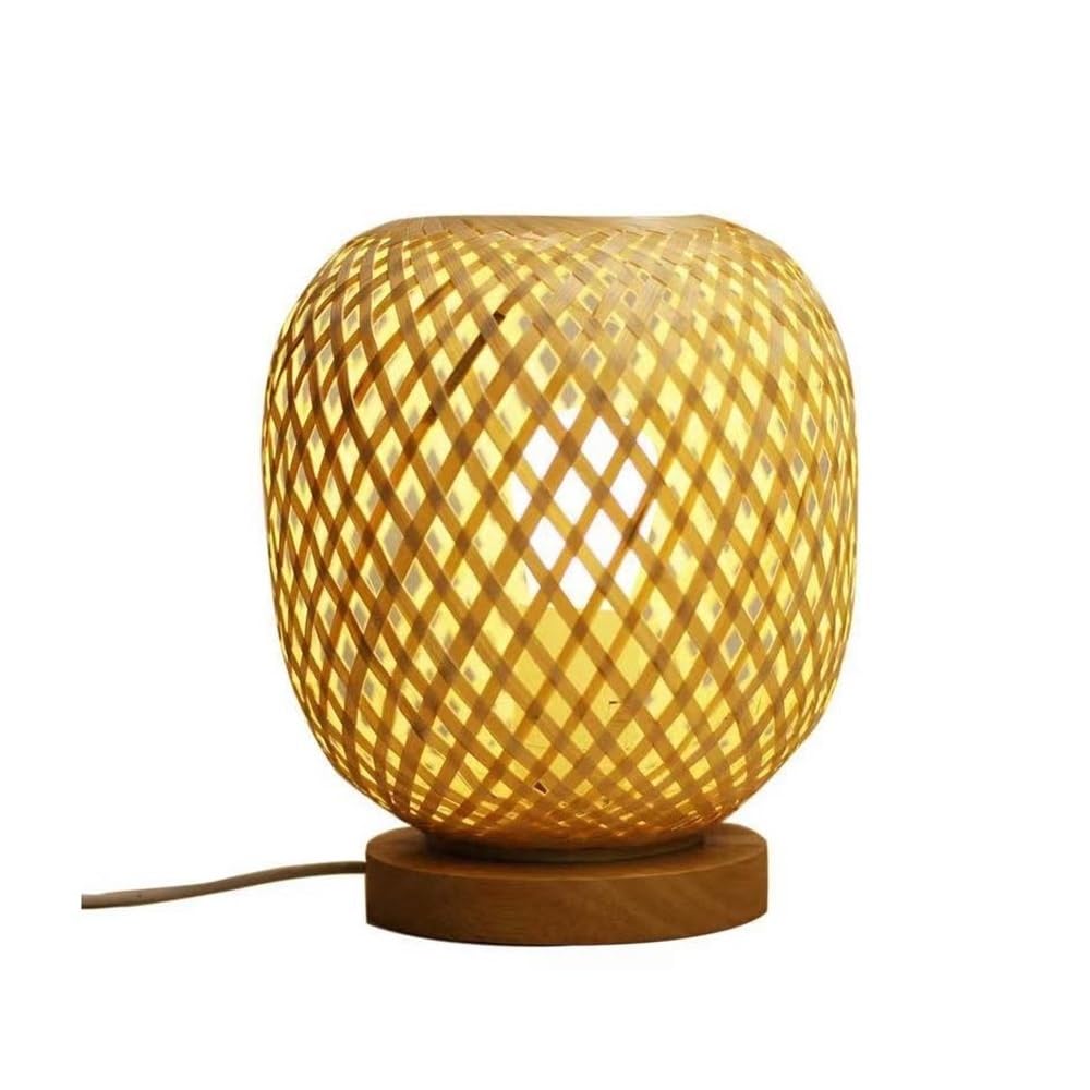 ZENY896V Bedside Lamps Table Lamps Rattan Bedside Bamboo Gabion Weaving Sample Room Ambience Decorative Home Decor