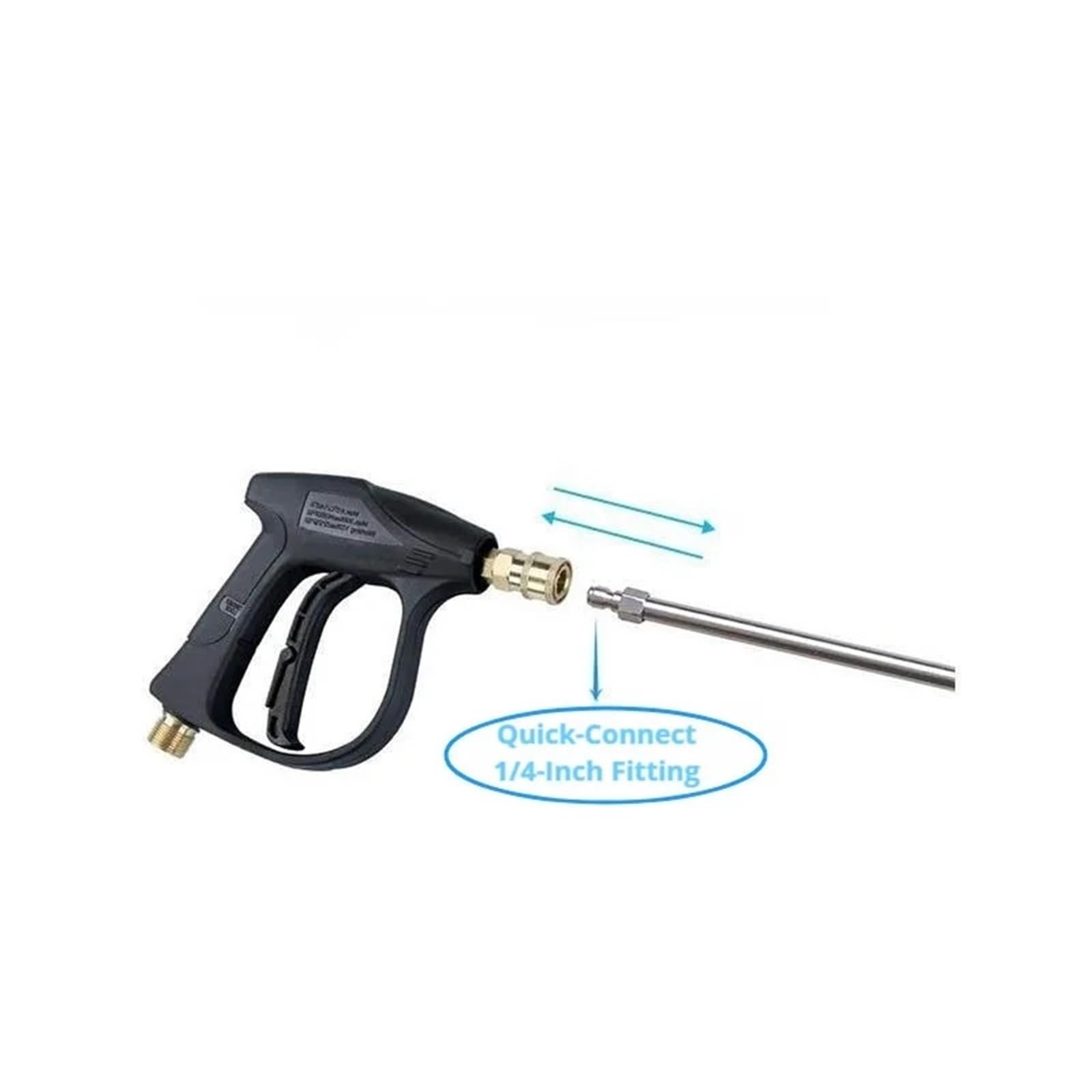 Varilla de Extensión para Hidrolimpiadora Extensión de Acero Inoxidable for hidrolavadora con conexión rápida (1/4 Pulgada) - Alta Resistencia(Color 1)