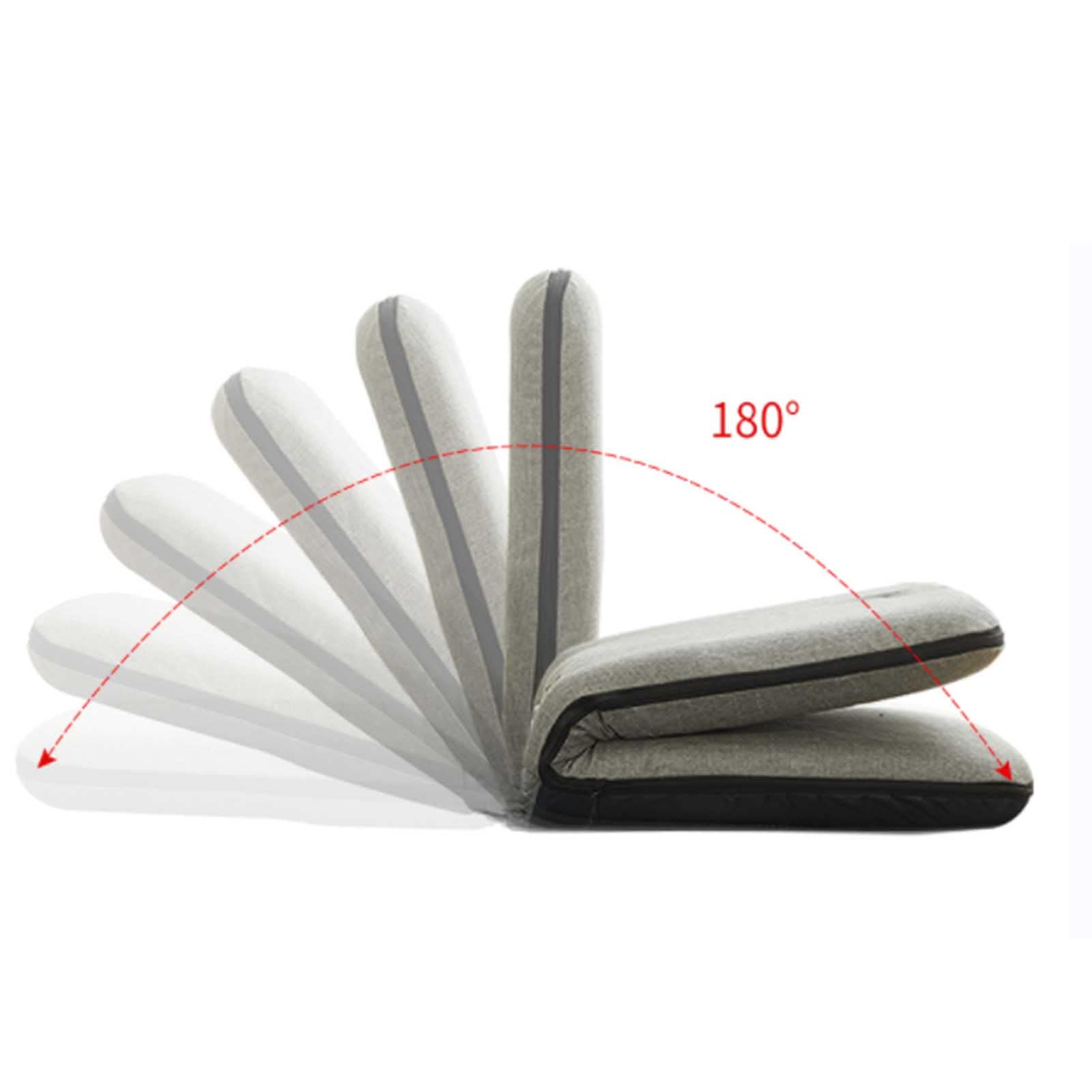 Silla tapizada ajustable con respaldo, cojín de meditación plegable, silla individual portátil para mayor comodidad y apoyo, ideal para relajación y yoga