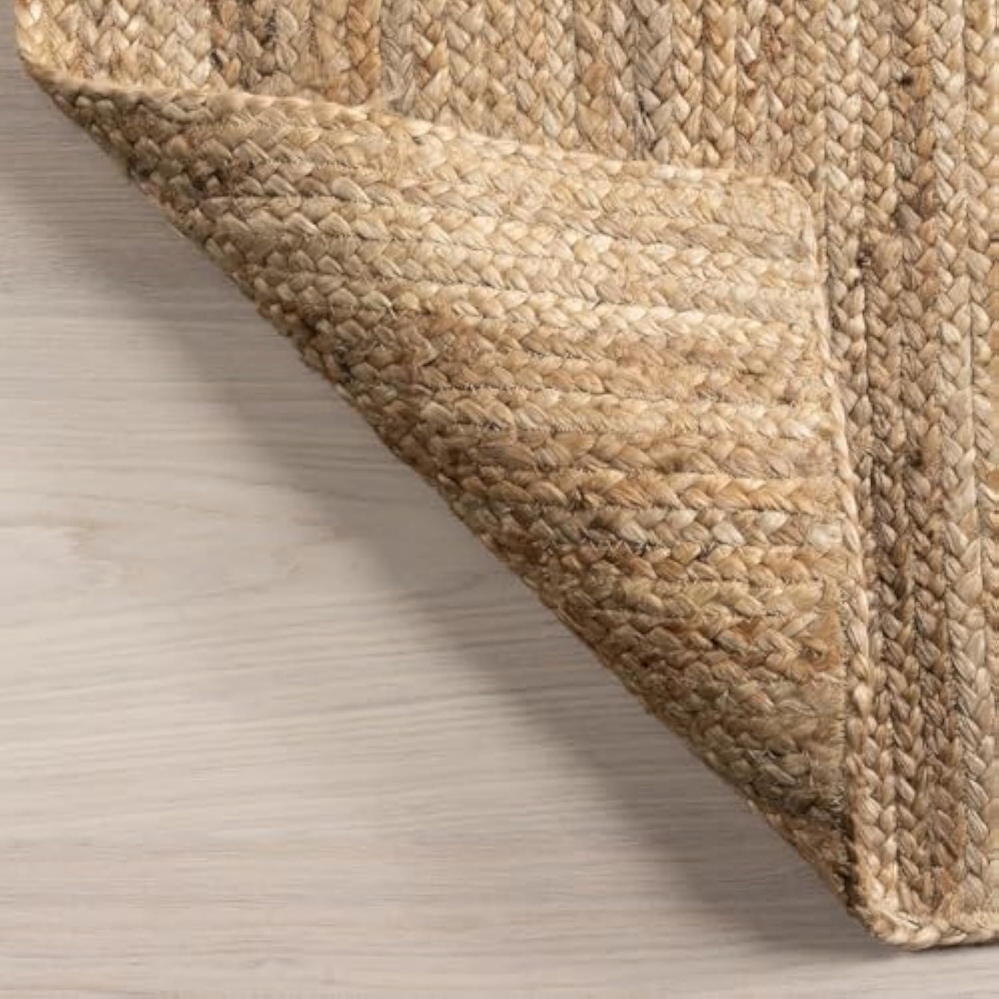 Handwoven Oval Jute Runner Rug for Home, Kitchen & Entryway