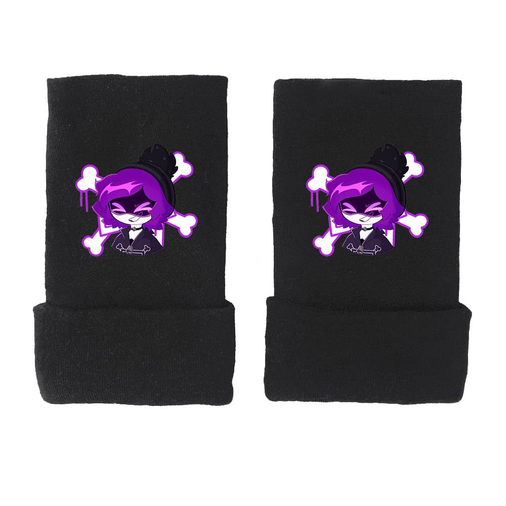 JUSONGKWCP Murders Drones Winter Gloves - Men Women Half-wrap Warm Running Gloves - Lightweight Windproof Anti-Slip - Black