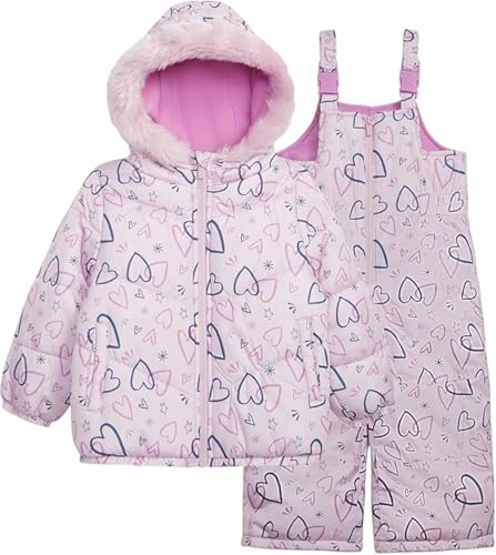 Combinaison de neige lilas pour sorties au ski et jeux de l'hiver en taille 4T
