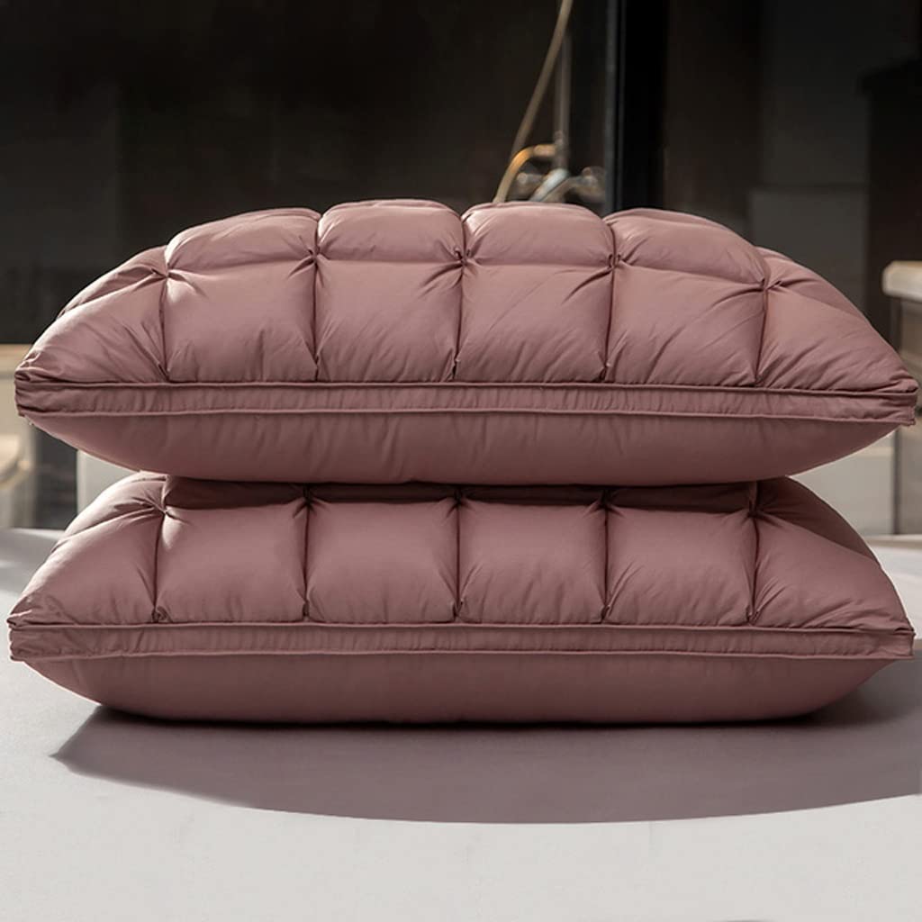 3D Bread Down Bed Pillows for Sleeping Cotton Cover with Natural Filling King Queen Size