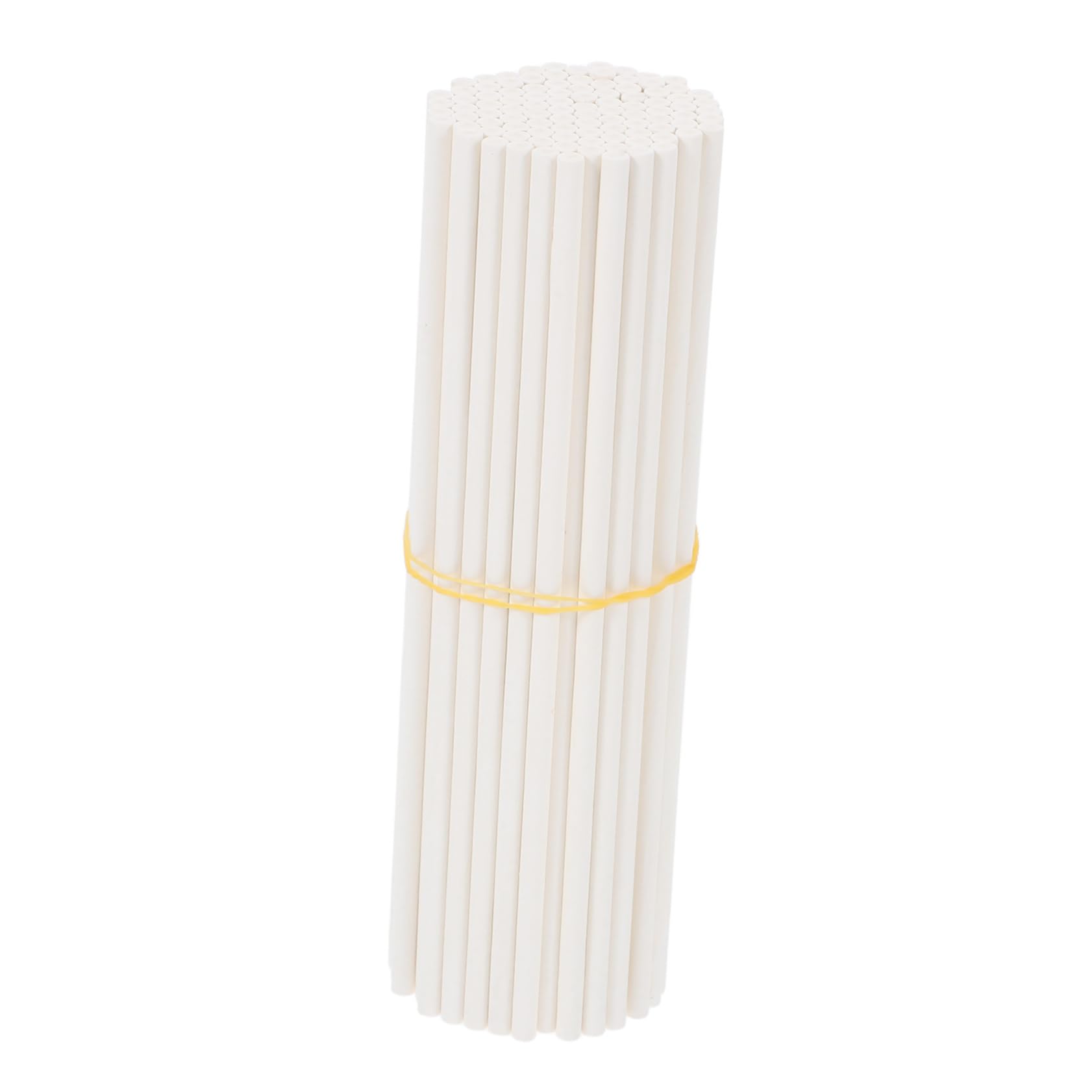 Mikinona 100pcs White Lollipop Sticks Paper Candy Sticks for Cake Pops DIY Desserts and Homemade Sweets for Lollipop Wrapping and Candy Making Supplies