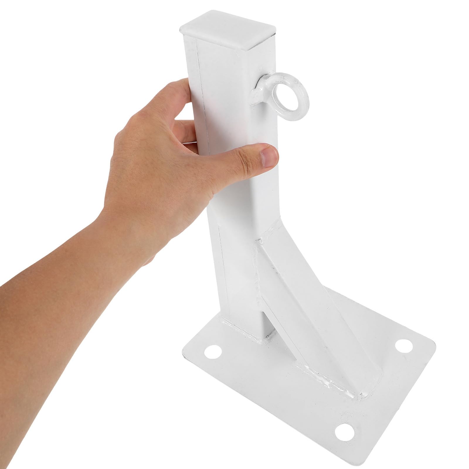 Toyvian Supporto in Metallo Bianco per Sacco da Boxe da Appendere, Gancio da Parete Multiuso Facile da Usare per Sacchi e Amache, Adatto a Soffitti e Pavimenti