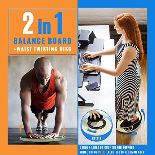 Balance Board In Legno Per Allenamento - Tavola Instabile 40cm Per Stability E Core - Foto 2