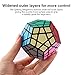 D-FantiX Shengshou Megaminx Speed Cube 3x3 Dodecahedron Hexagon Puzzle Toy Black