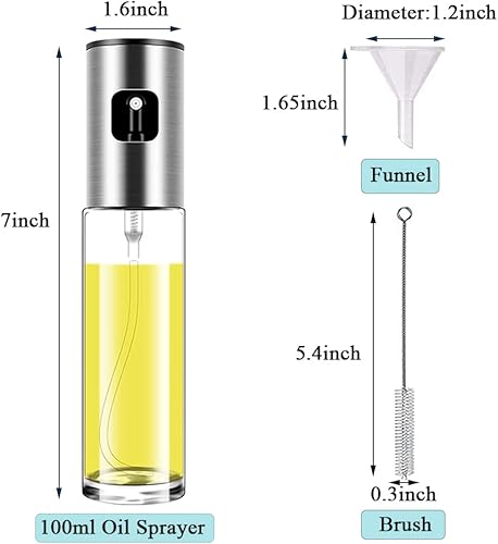 Miniatura 9 de Pulverizador de aceite para cocinar aceite de oliva Spritzer para freidora de aire vinagre dispensador de aceite vegetal mini aparatos de cocina