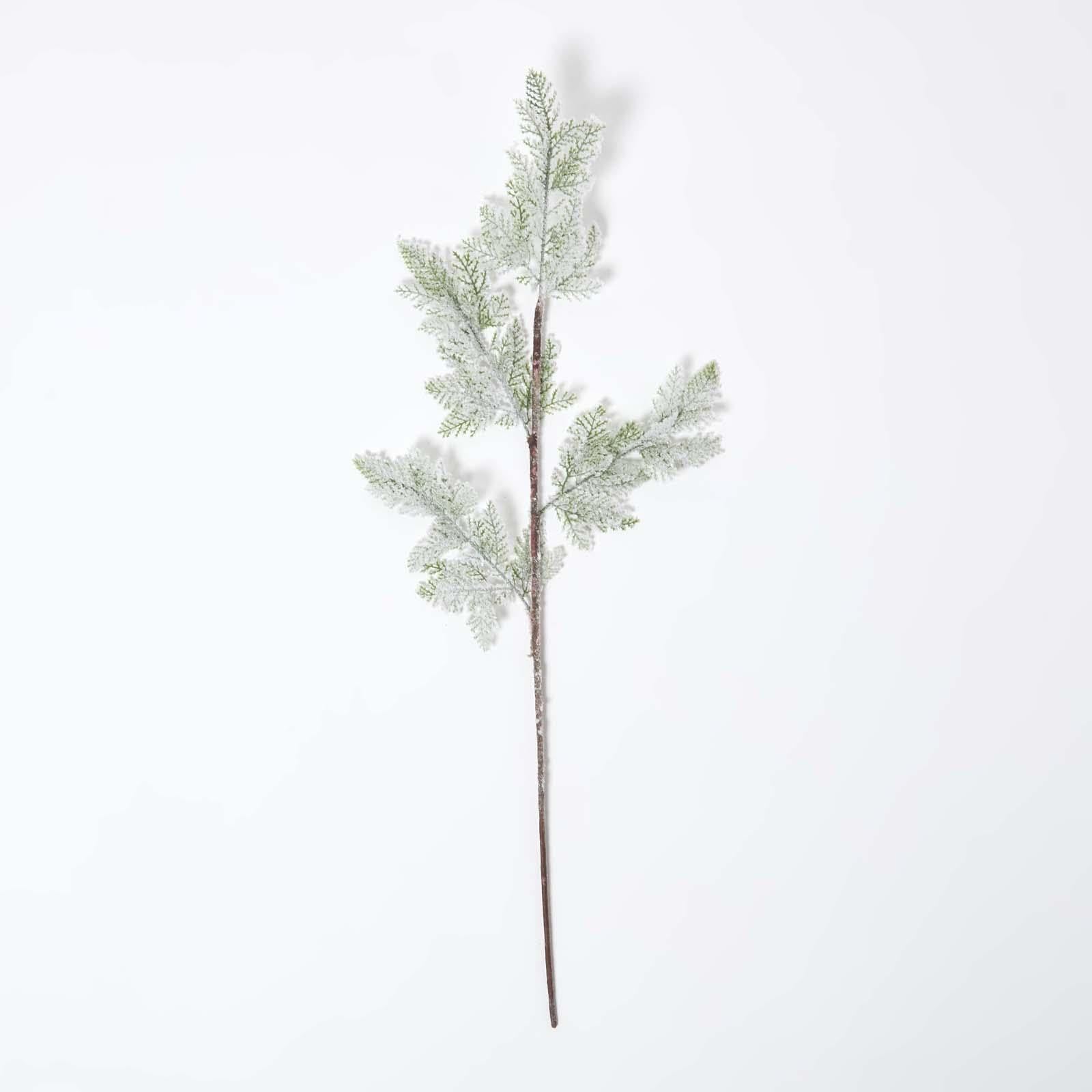 Homescapes Artificial Snowy Christmas Pine Stem27 Cm from B&Q