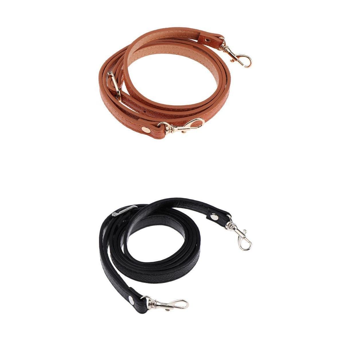 nivaa 2pcs Adjustable Leather Shoulder Bag Strap Belt Replacement Lobster Clasps-picture-14