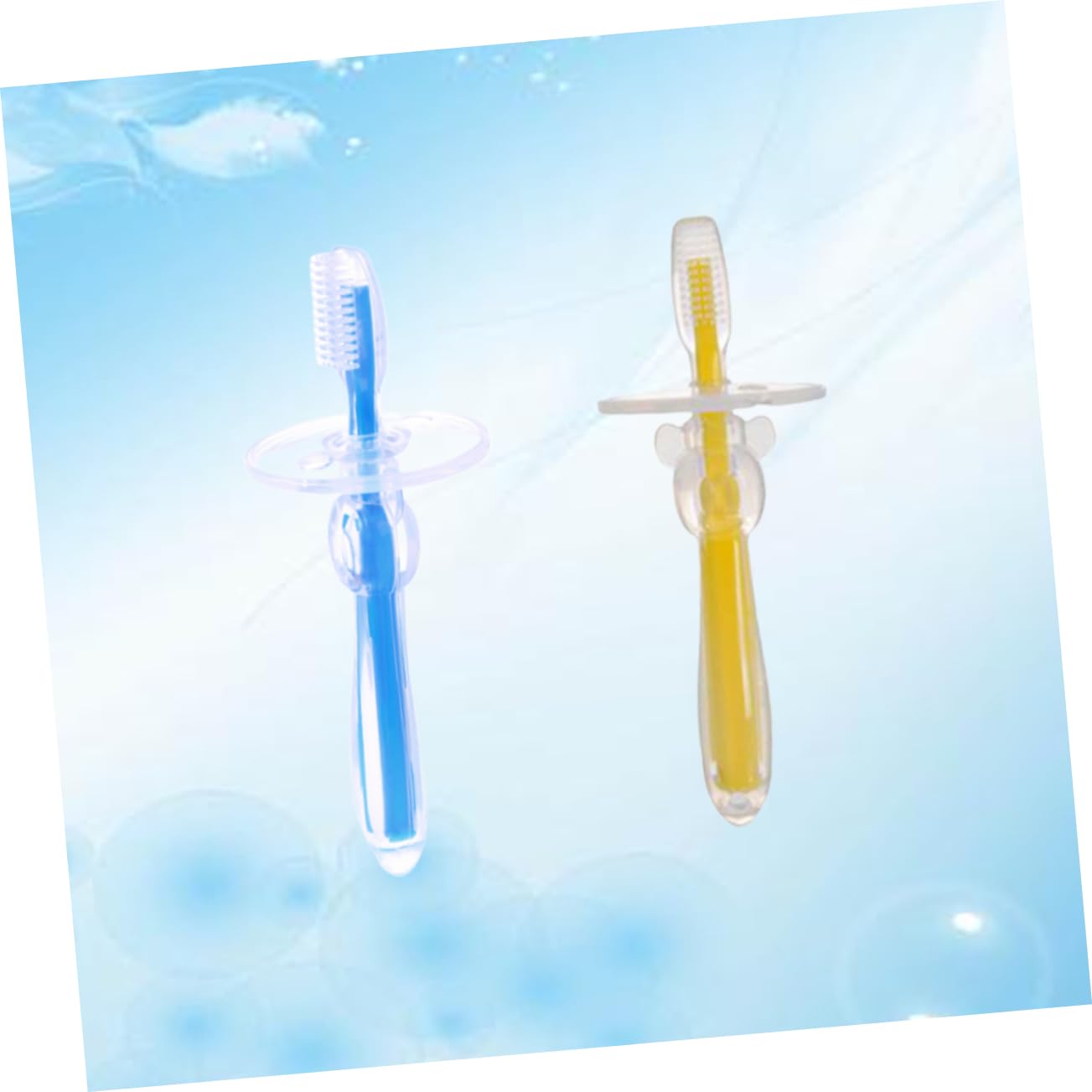 3 Set Di Spazzolini Da Per Ragazzi E Ragazze Spazzolini Da in Spazzola Per L'apprendimento A Forma Di Ombrello Setole Delicate Per Neonati 2 Pezzi * 3