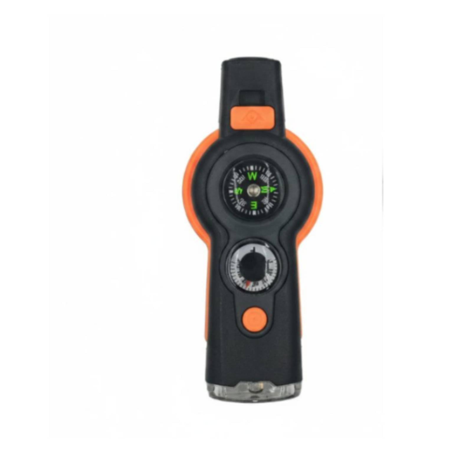 BNF® Reflective Mirror 7-in-1 Survival Whistle High-Loudness Compass Thermometer Tool Included Multi-Function Emergency Storage Compartment for Campers, Hikers, Adventurers, Hiking-picture-10