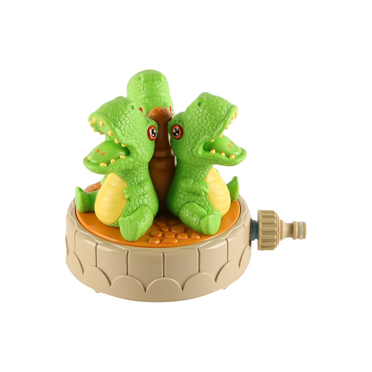 Laroal Dinosaur Rotating Water Sprinkler Outdoor Water Games Dinosaur Sprinkler Garden Games Activities Pets Suitable for Beach Swimming Pool Backyard Play