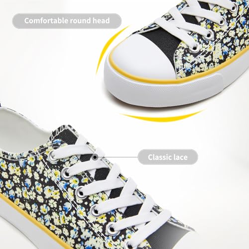 Image of ZGR Women's Canvas Low Top Sneaker Lace-up Classic Casual Shoes for Women