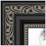 ArtToFrames 20x36 Inch Black Picture Frame, This 1.25 Inch Custom Poster Frame is Antique Black - Comes with Economy Acrylic and Corrugated Backing