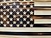 Bellewood Designs American Flag Gun Cabinet - Hand-Carved Hidden Gun Shelf - Quick Access Hidden Gun Safe for Handguns - Wall Gun Safe with Magnetic Lock - Discreet Firearm Storage (Burnt)