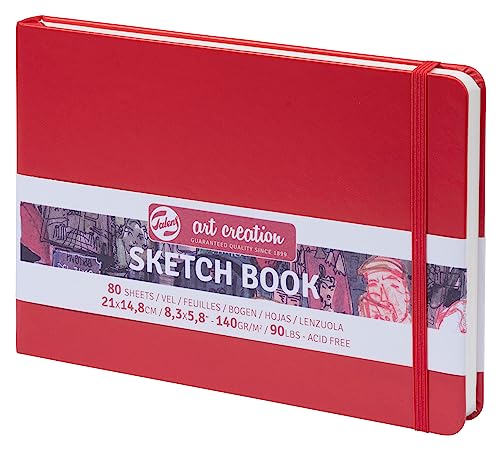 Talens Sketchbook Sketchbook 21X14.8 Cm, 160 G/M² 80 Pages Red